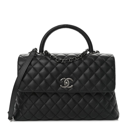 Chanel Caviar Quilted Medium Coco Handle Flap Black 1 of 10