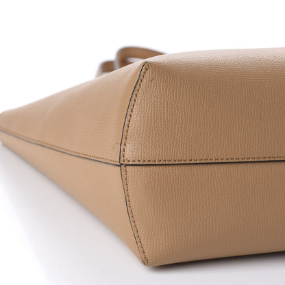 Fendi Vitello Vienna Enamel F is Fendi Shopping Tote Miele Scuro Taupe 6 of 12