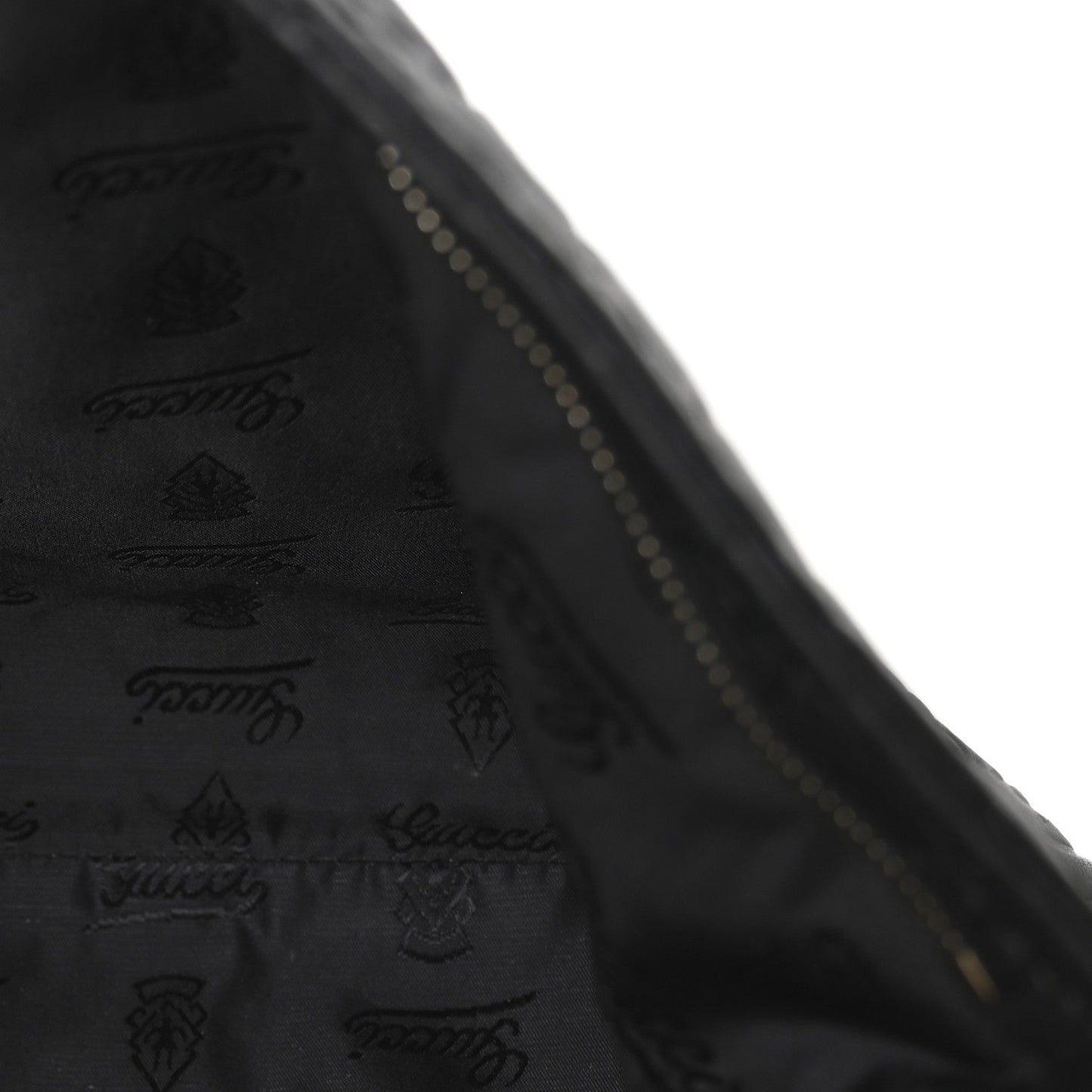 Guccissima Medium Flat Messenger Bag Black