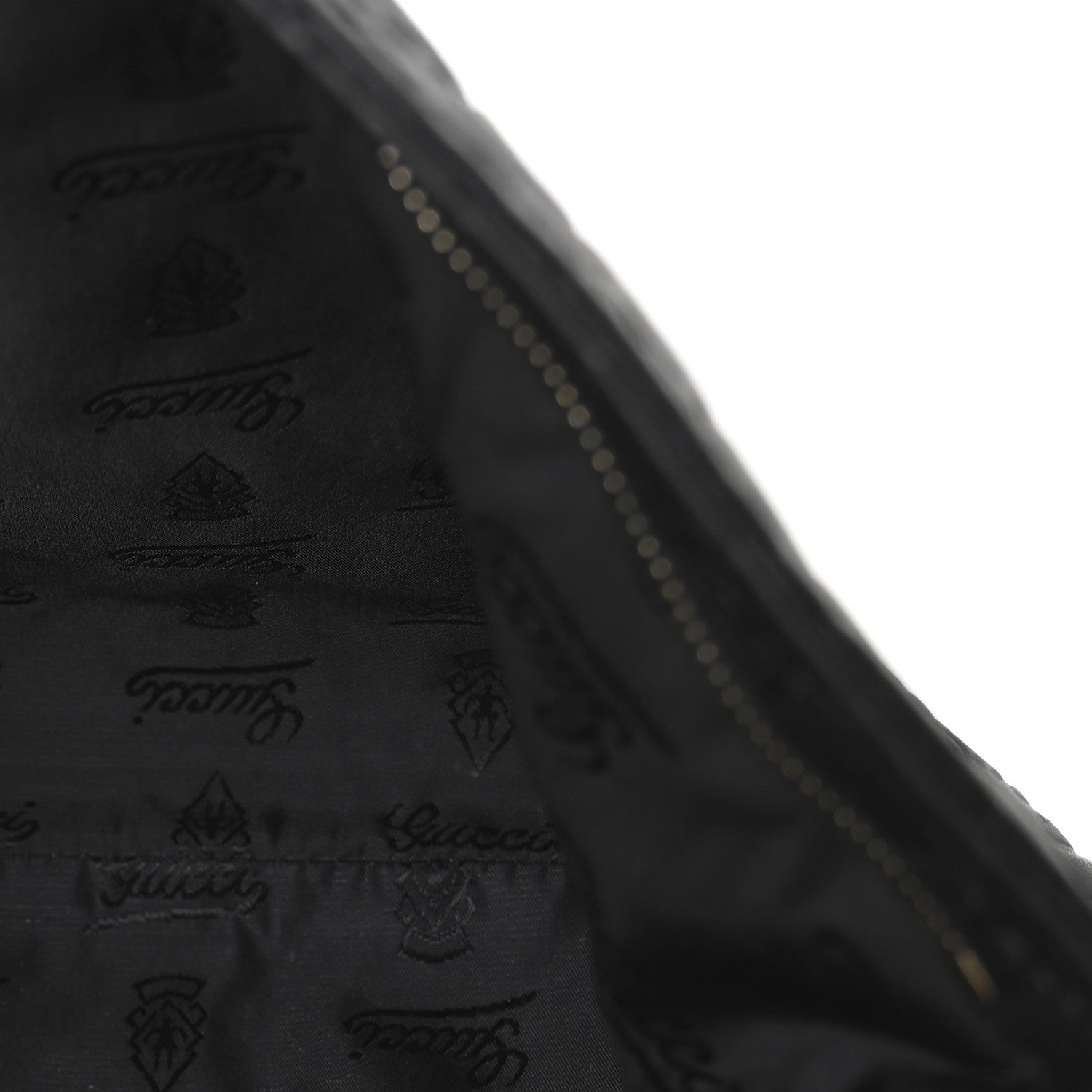 Gucci Guccissima Medium Flat Messenger Bag Black 5 of 13