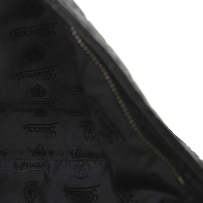 Gucci Guccissima Medium Flat Messenger Bag Black 5 of 13