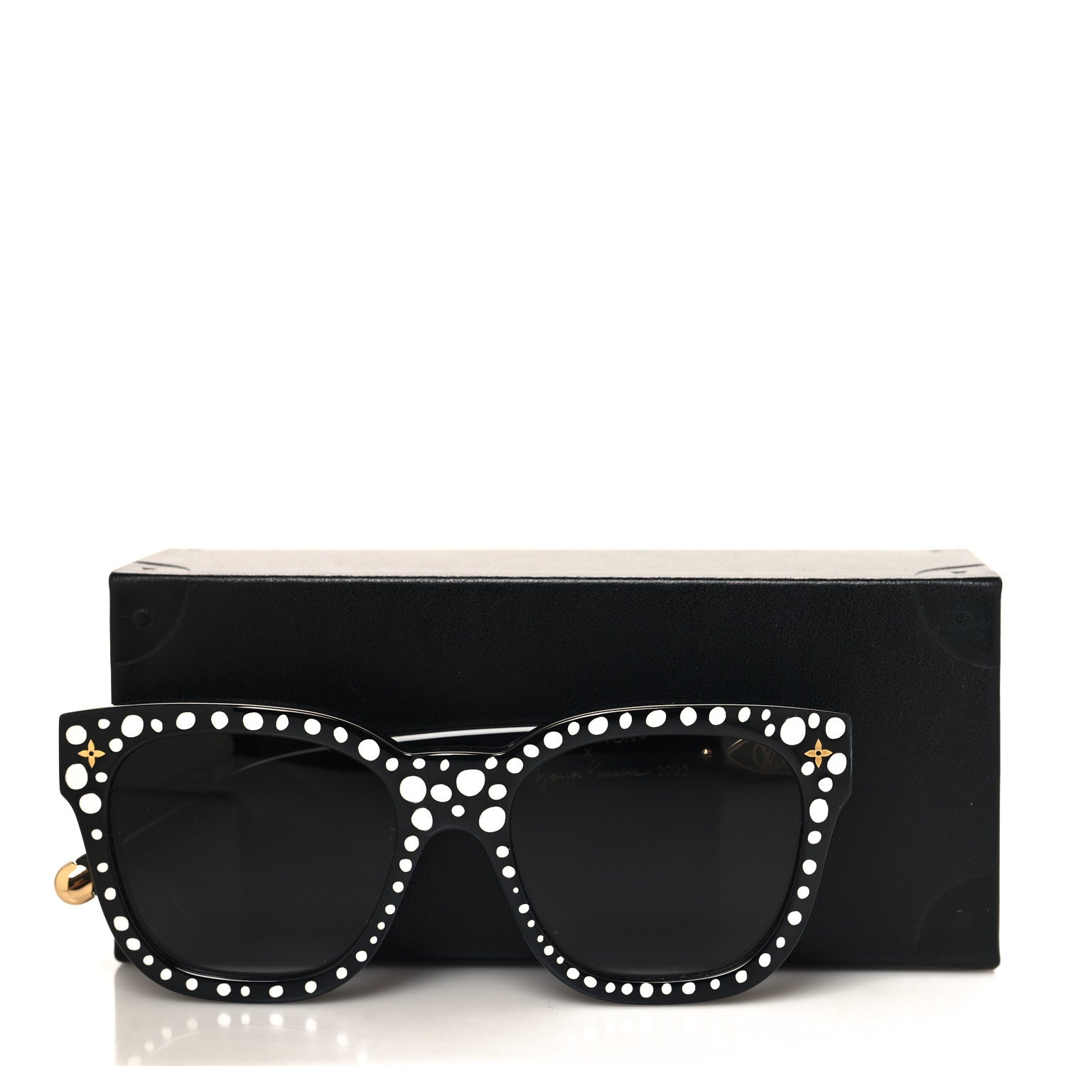 Louis Vuitton LV X YK Acetate Painted Dots Sunglasses Z1902W Black White 7 of 7