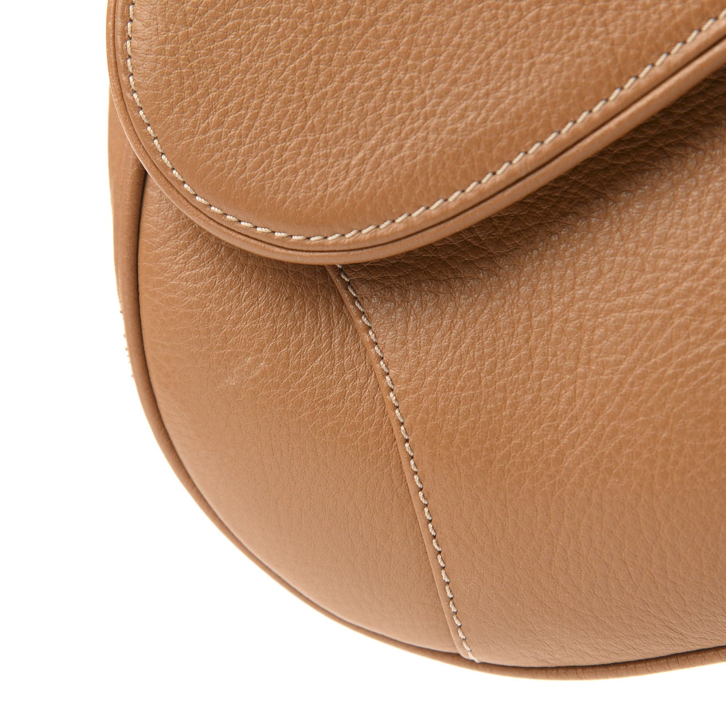 Calfskin Double Saddle Bag Brown