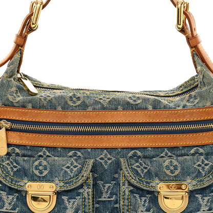 Louis Vuitton Monogram Denim Baggy PM Blue 7 of 13