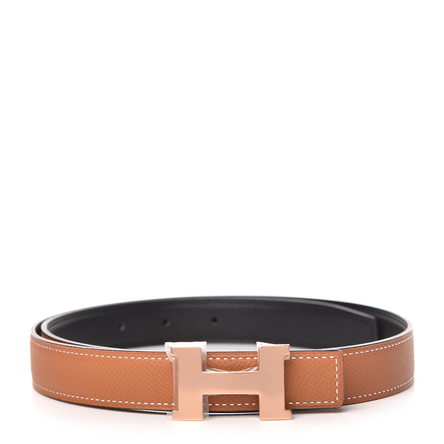 Swift Epsom 24mm Mini Constance H Belt 80 Black Gold