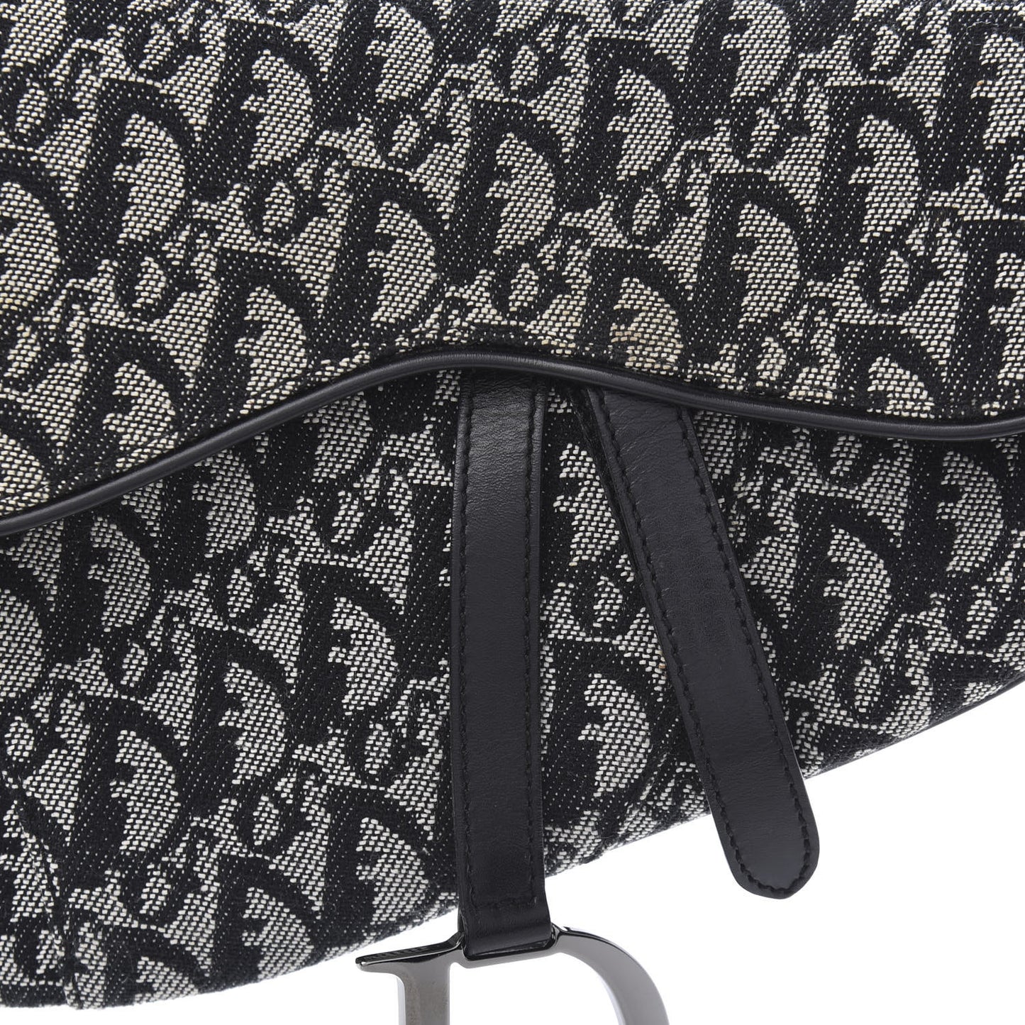 Monogram Saddle Bag Black