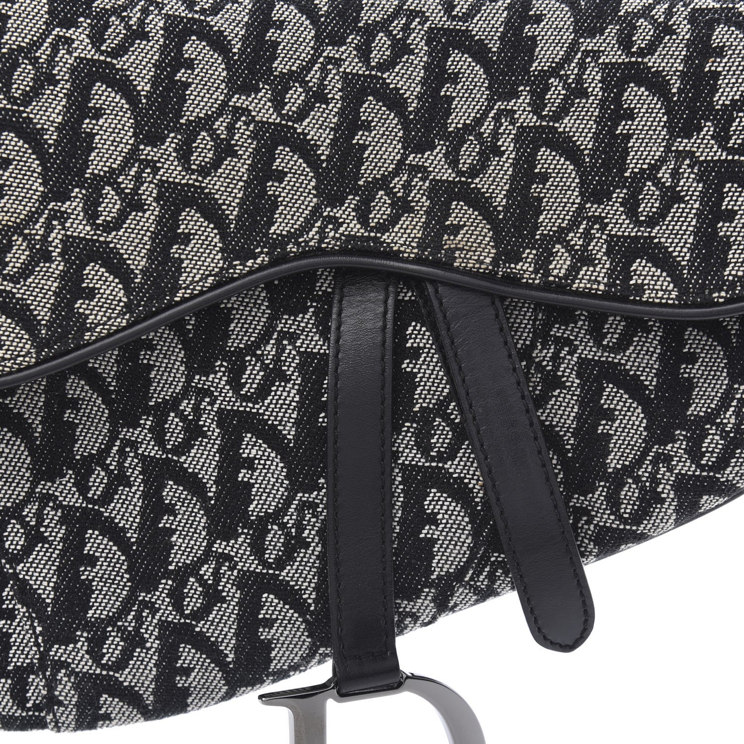 Christian Dior Monogram Saddle Bag Black 10 of 10