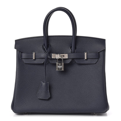 Hermes Togo Birkin 25 Bleu Nuit 1 of 31