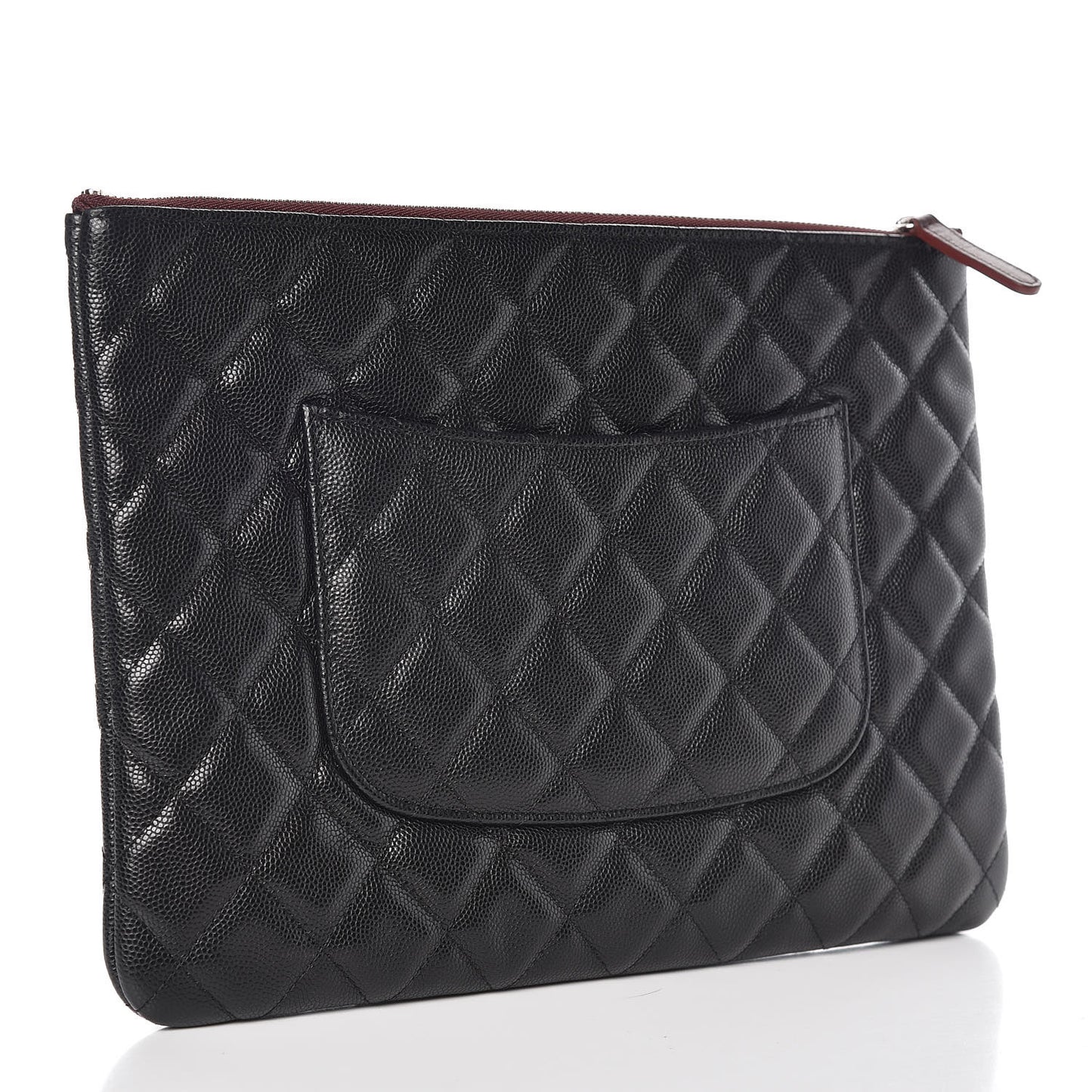 Caviar Quilted Medium Cosmetic Case Black