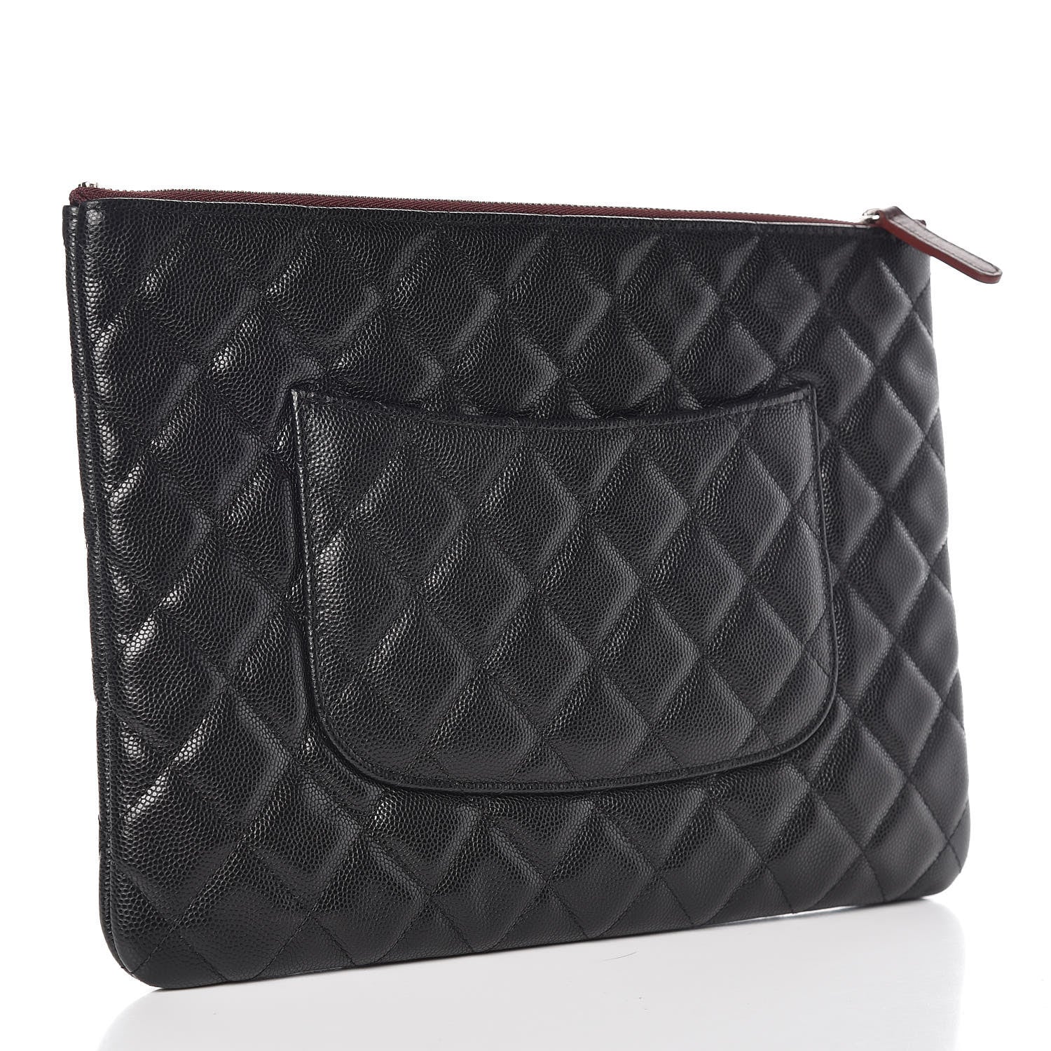 Chanel Caviar Quilted Medium Cosmetic Case Black 3 of 8