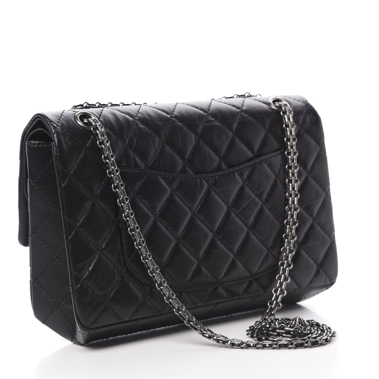 Chanel Aged Calfskin Quilted 2.55 Reissue 226 Flap Black 3 of 12