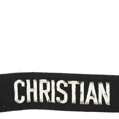 Christian Dior Canvas Embroidered Jardin Japonais Shoulder Strap Black Multicolor 4 of 5