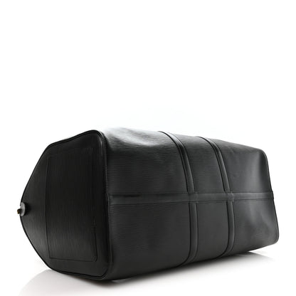 Louis Vuitton Epi Keepall 55 Black 3 of 9