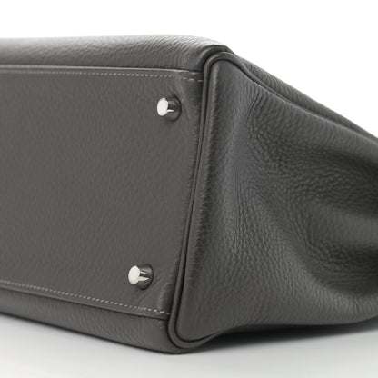 Hermes Taurillon Clemence Kelly Retourne 35 Graphite 10 of 12