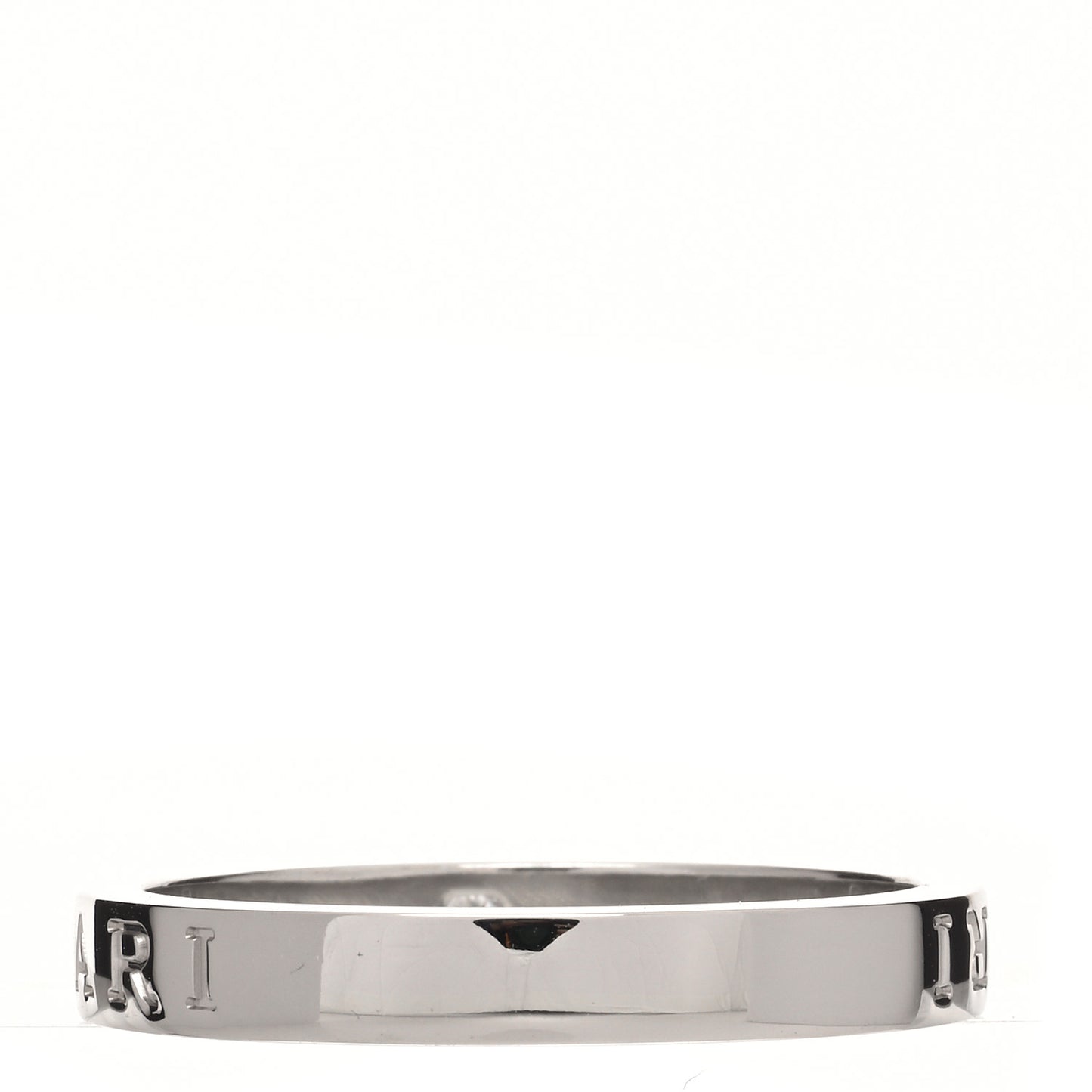 18K White Gold Diamond B.Zero1 Essential Band Ring 72 13.75 71/13.25