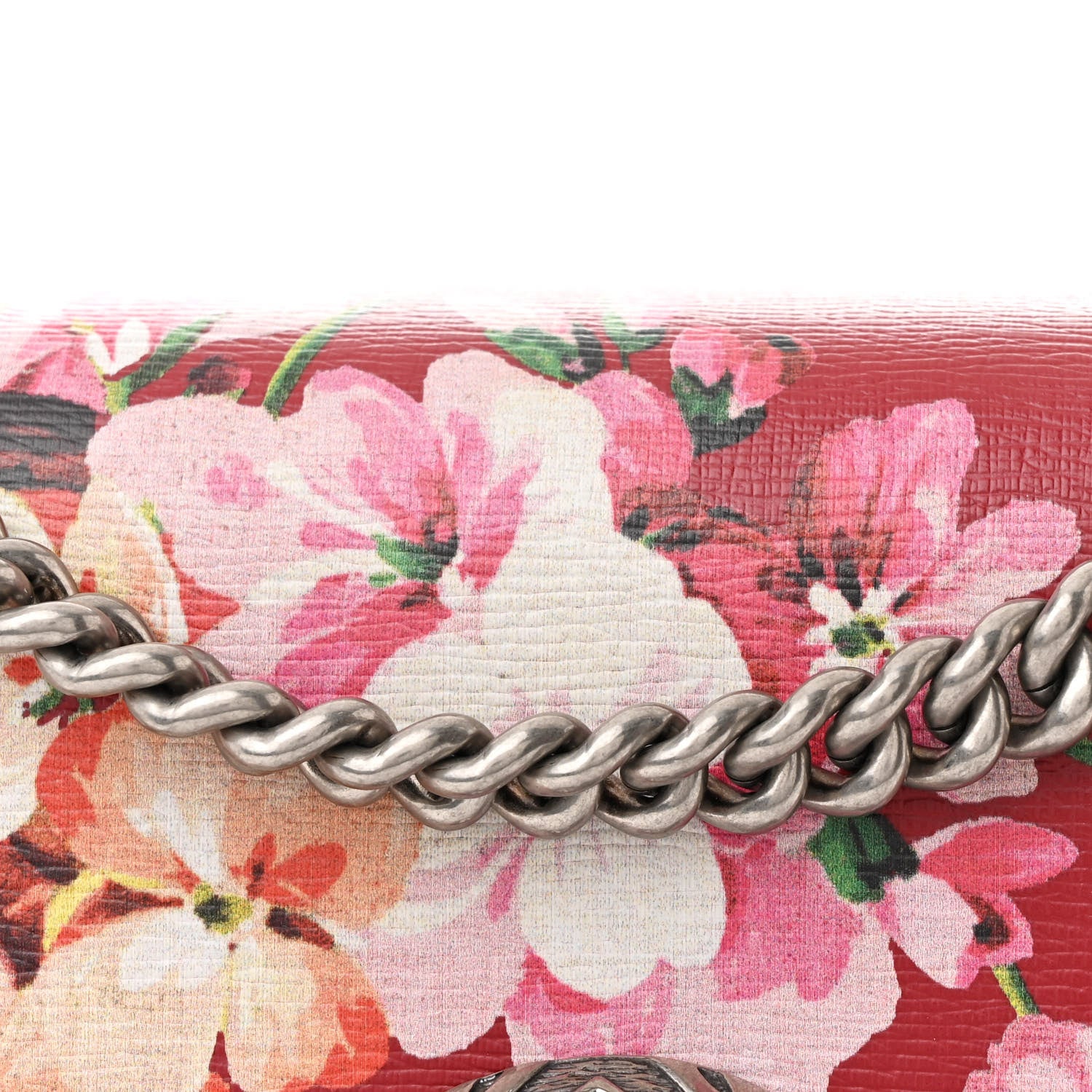 Gucci Calfskin Blooms Print Small Dionysus Shoulder Bag Romantic Cherry Multicolor 9 of 11
