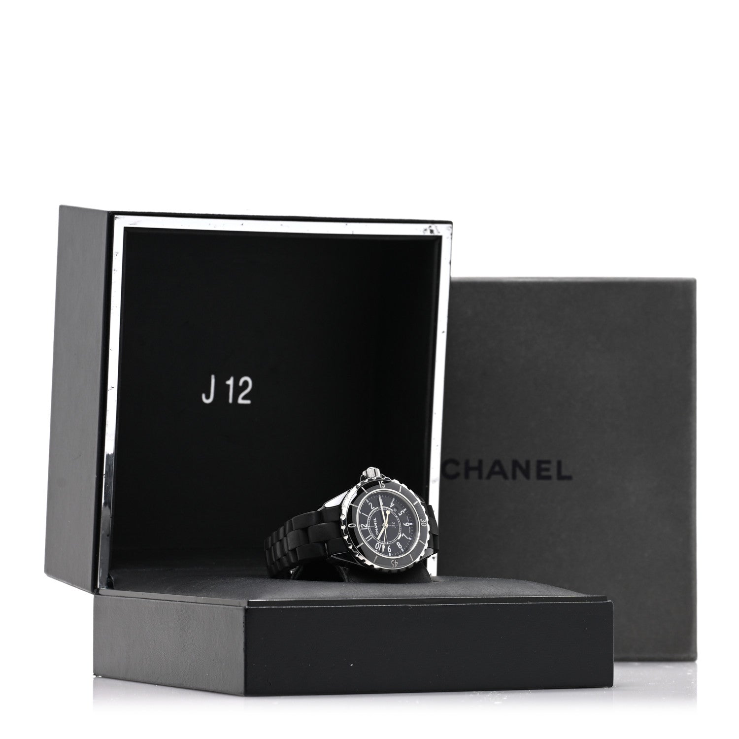 Chanel Stainless Steel Matte Ceramic 33mm J12 Quartz Watch Black 5 of 5