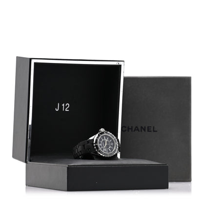 Chanel Stainless Steel Matte Ceramic 33mm J12 Quartz Watch Black 5 of 5