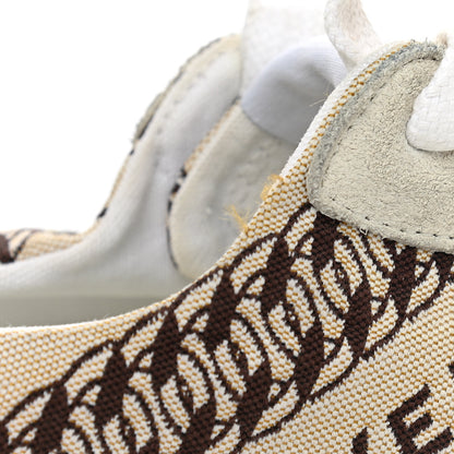 Givenchy Canvas Chain Logo Printed Womens Tennis Sneakers 38 Beige Brown 10 of 12