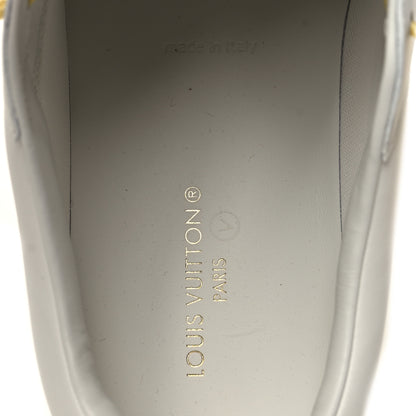 Louis Vuitton Calfskin Mens Luxembourg Samothrace Sneakers 7 White Yellow Green 8 of 8