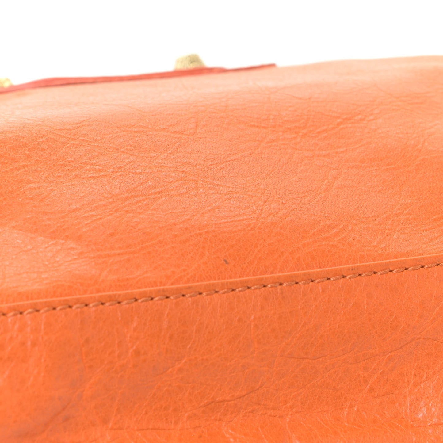 Agneau Giant 12 Gold Hardware City Tangerine