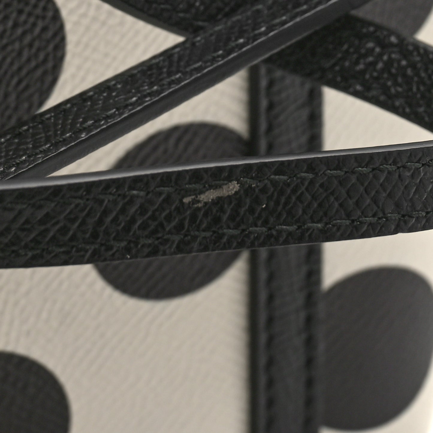 Dauphine Polka Dot Mini Crossbody Bag White