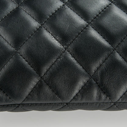 Chanel Lambskin Quilted Medium Casino Beauty CC Cosmetic Case Black 7 of 8