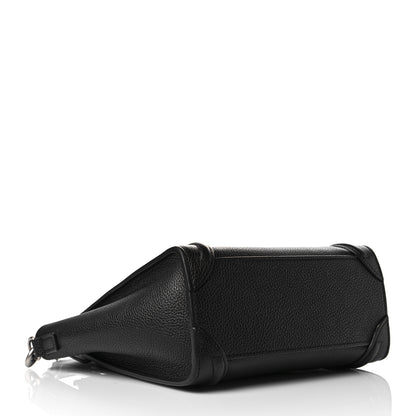 Celine Drummed Calfskin Nano Luggage Black 4 of 11