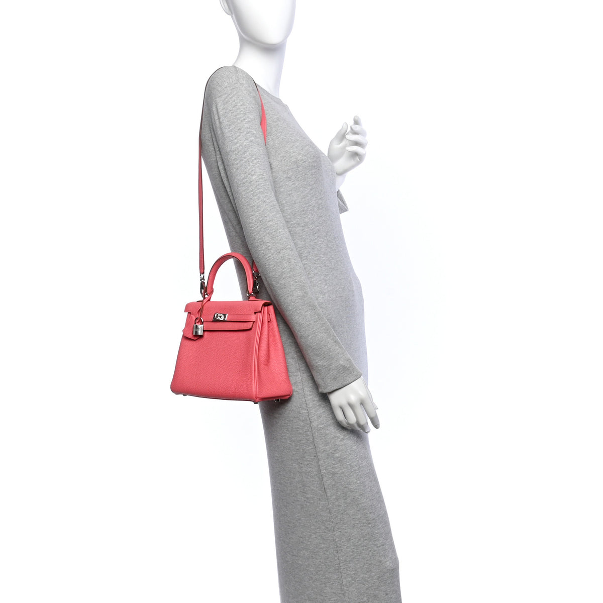 Hermes Togo Kelly Retourne 25 Rose Lipstick 2 of 15