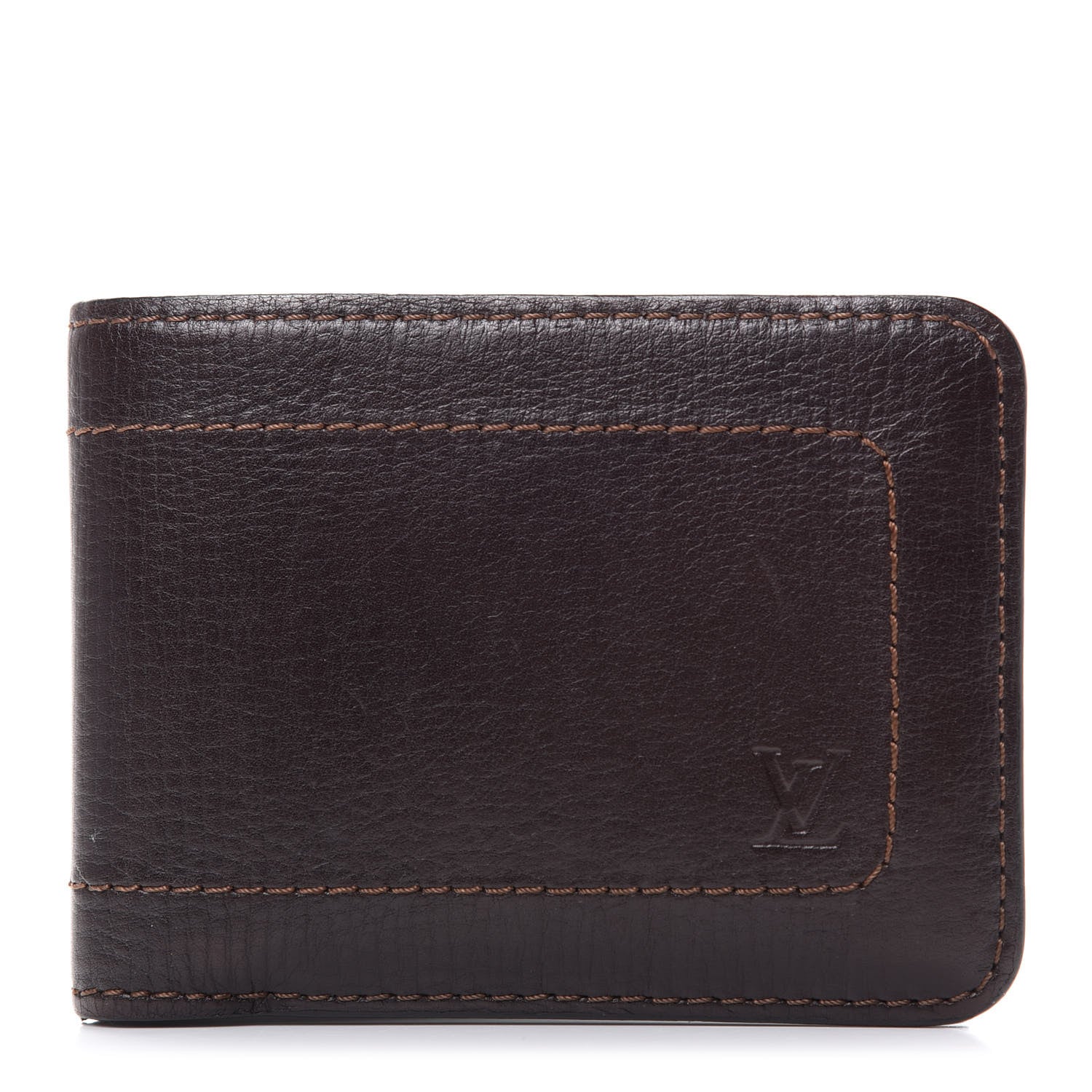 Louis Vuitton Utah 6 Cards Bill Holder Wallet Coffee 2 of 7
