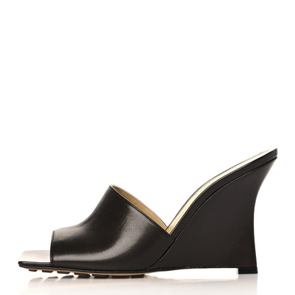 Bottega Veneta Lambskin Stretch Wedge 90mm Sandals 36.5 Fondant 1 of 9