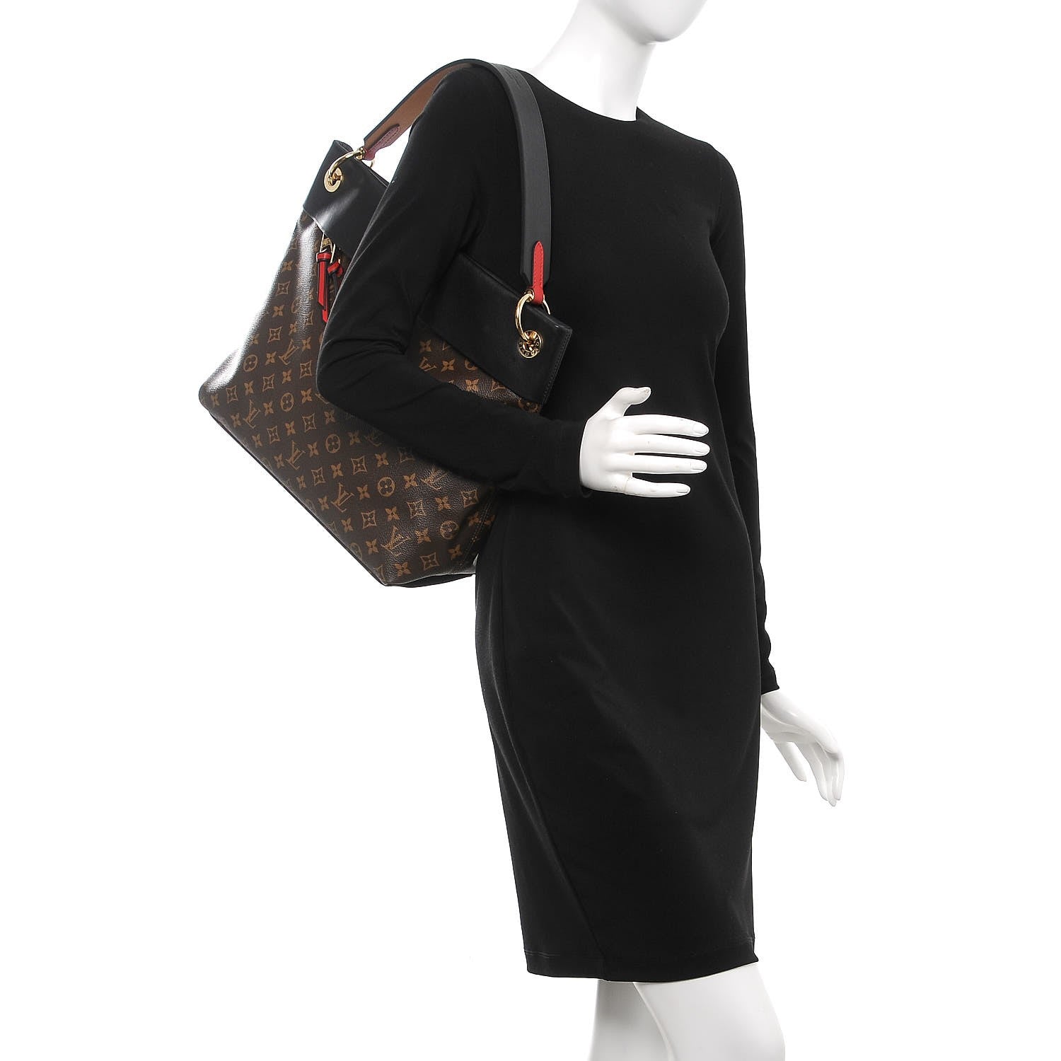 Louis Vuitton Monogram Tuileries Hobo Black 2 of 7