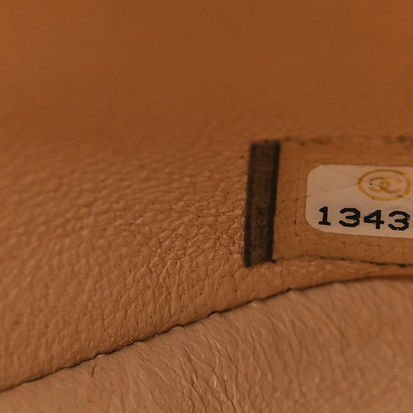 Caviar Quilted Jumbo Single Flap Beige