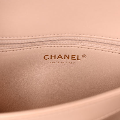 Chanel Lambskin Quilted Medium Trendy CC Flap Dual Handle Bag Light Beige 7 of 15