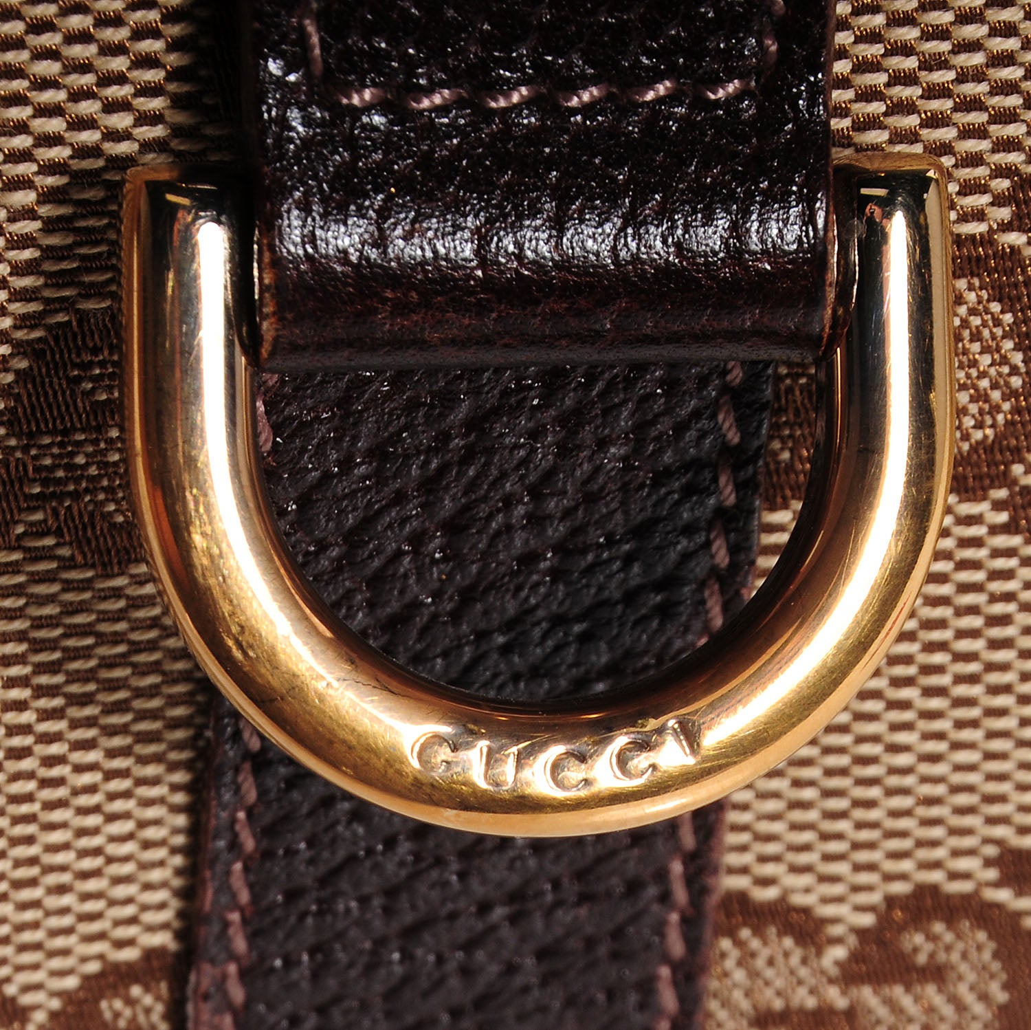 Gucci Monogram Small Abbey Boston Brown 9 of 10