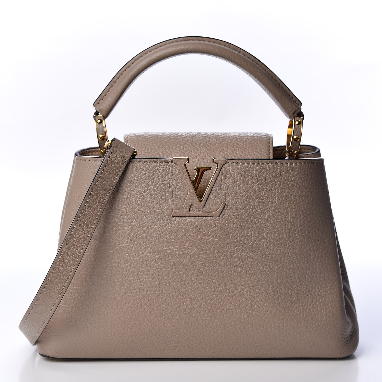 Louis Vuitton Taurillon Capucines BB Galet 1 of 9