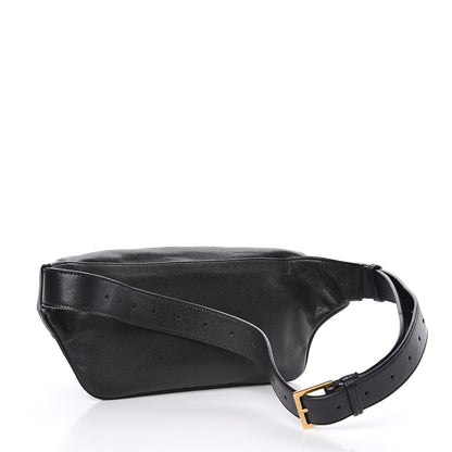 Saint Laurent Grain De Poudre Monogram Belt Bag Black 3 of 10