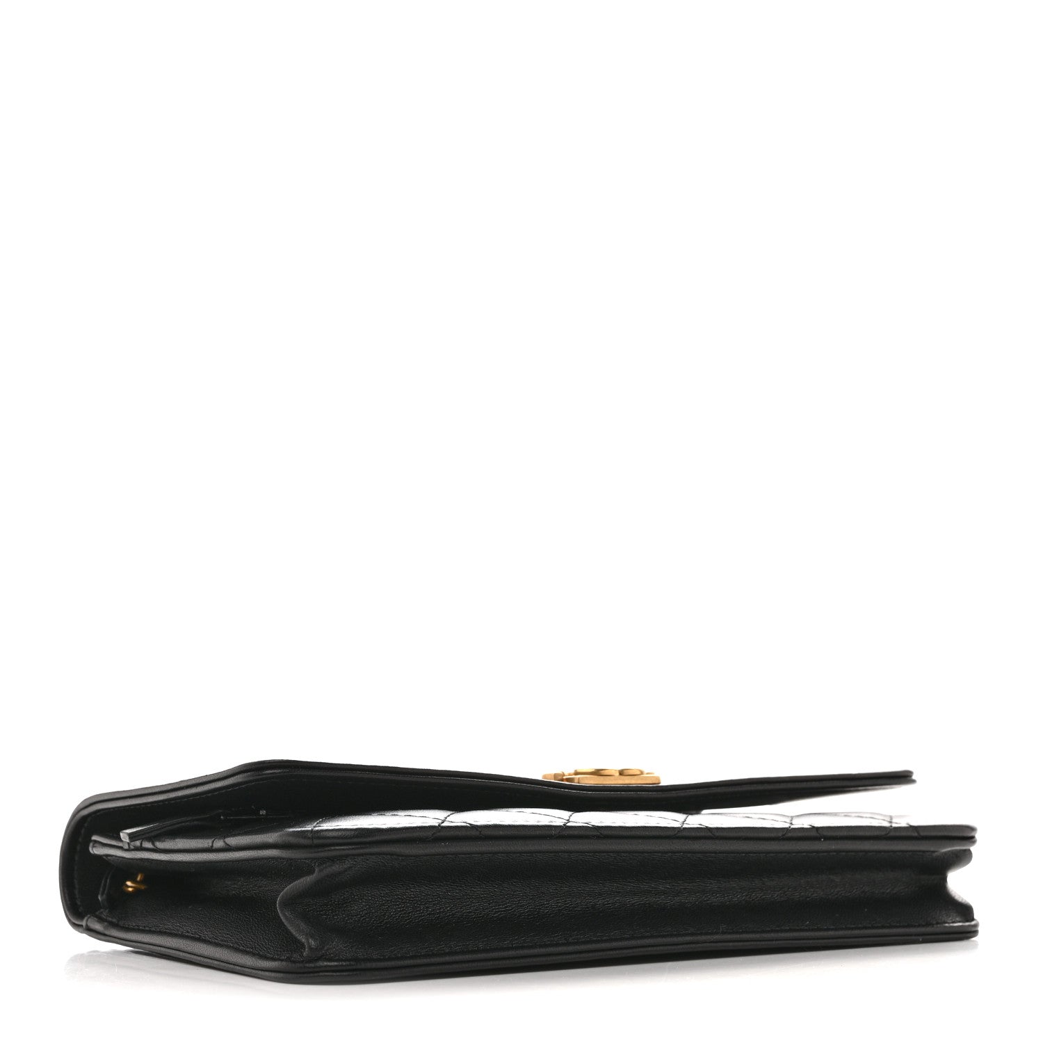 Chanel Lambskin Quilted Boy Wallet On Chain WOC Black 4 of 15