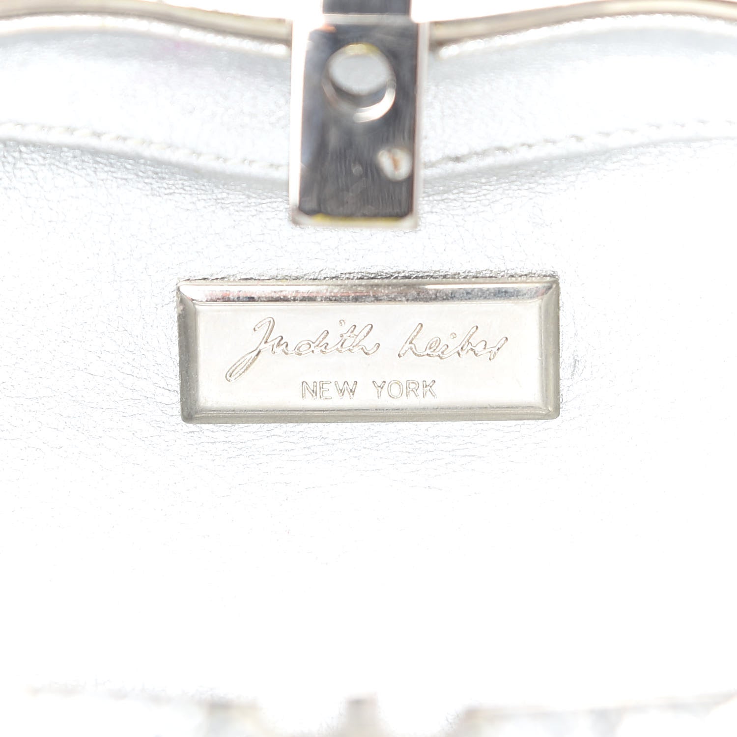 Judith Leiber Crystal Minaudiere Clutch Silver 7 of 12