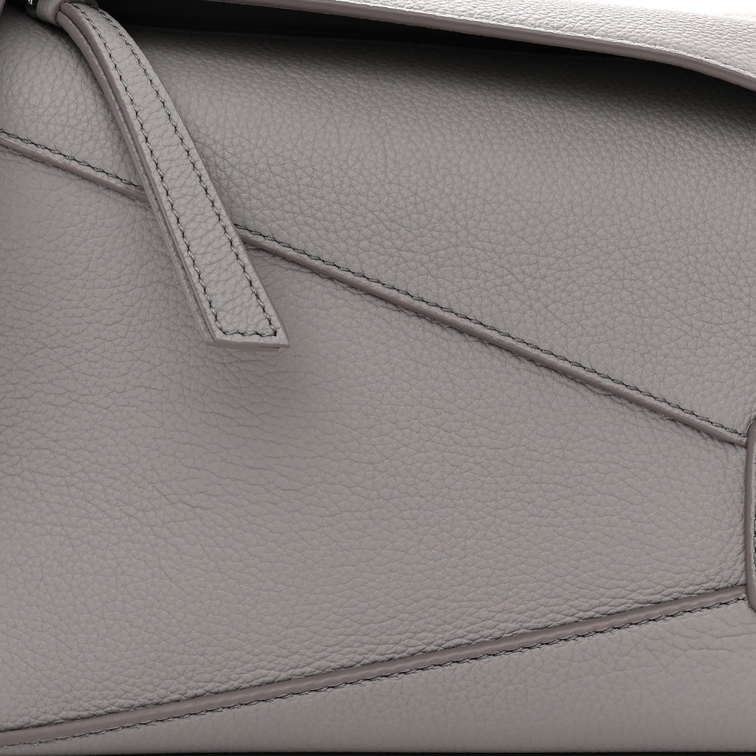 Loewe Calfskin Small Puzzle Edge Bag Pearl Grey 8 of 11