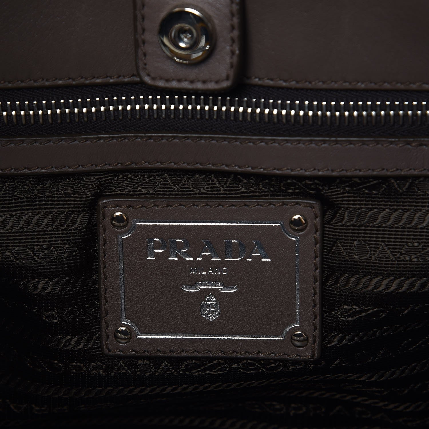 Prada Soft Calf Satchel Bambu 7 of 9