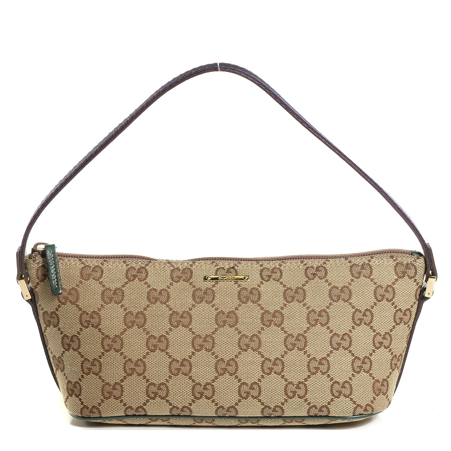 Gucci Monogram Boat Pochette Green 1 of 7
