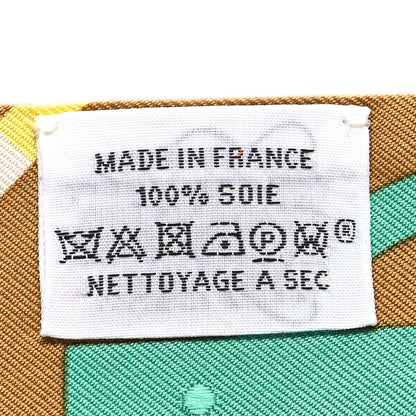 Hermes Silk Bouclerie Moderne Plumetis Twilly Tabac Rose Bleu 4 of 4