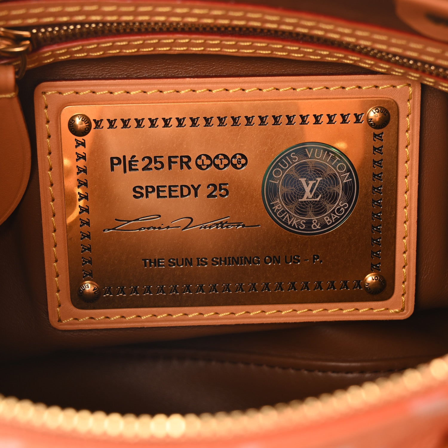 Louis Vuitton Calfskin Monogram Speedy P9 Bandouliere 25 Summer Peach 7 of 10