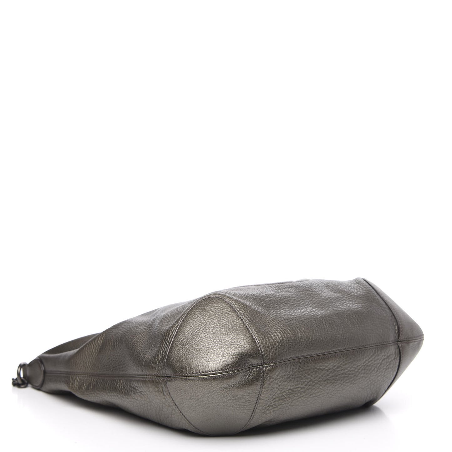 Metallic Pebbled Calfskin Medium Soho Chain Hobo Sasso
