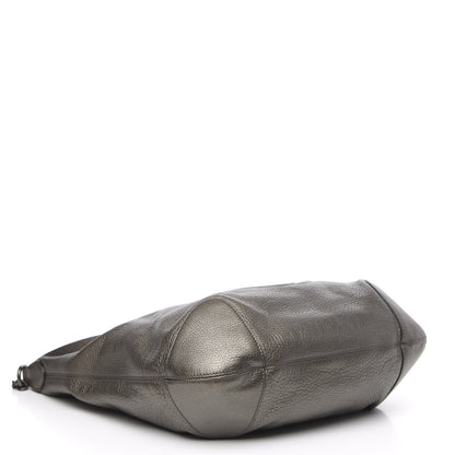 Gucci Metallic Pebbled Calfskin Medium Soho Chain Hobo Sasso 4 of 14