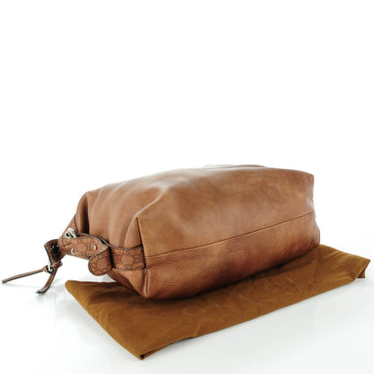 Gucci Calfskin Large Bamboo Bar Shoulder Bag Light Brown 4 of 7