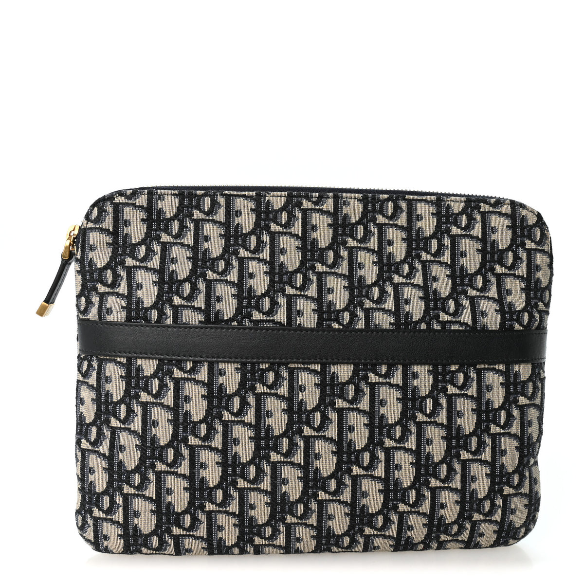 Oblique Pouch Clutch Blue