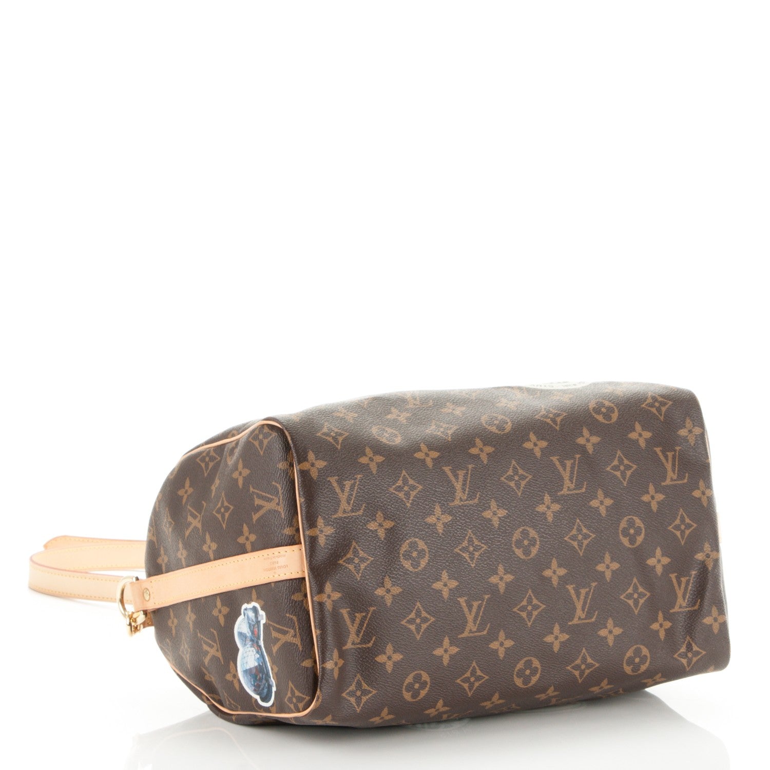 Louis Vuitton Monogram World Tour Speedy Bandouliere 30 4 of 9
