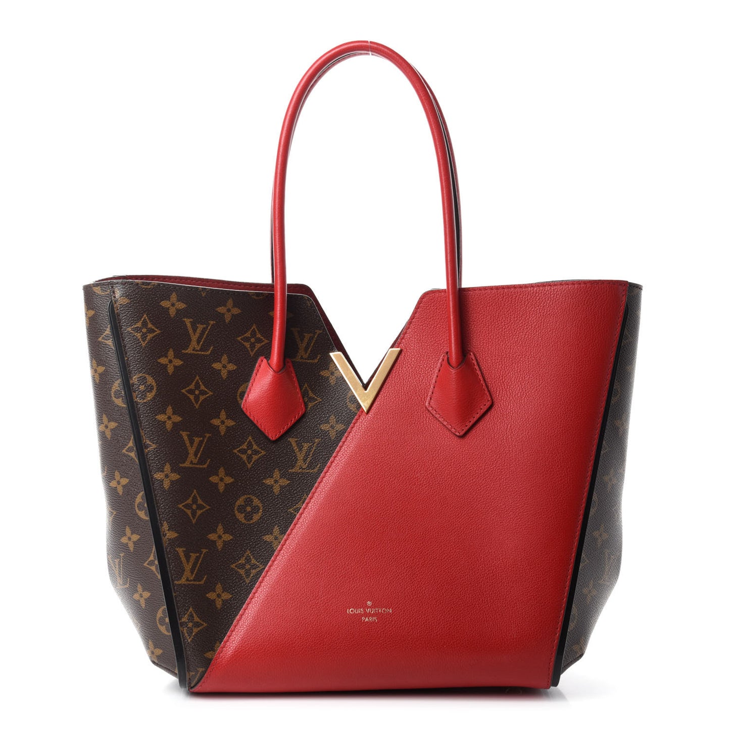 Calfskin Monogram Kimono Tote Cherry
